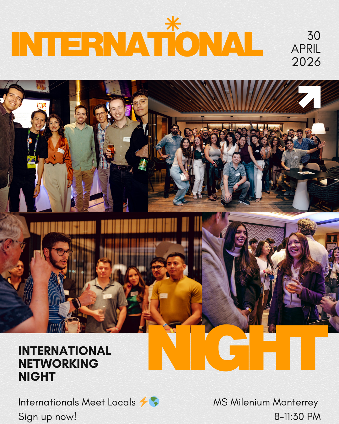 International Networking Night poster