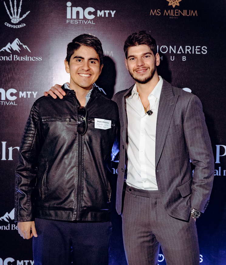 Marius, Founder, and Eduardo, Community Assistant of Beyond Business